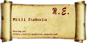 Mitli Eudoxia névjegykártya